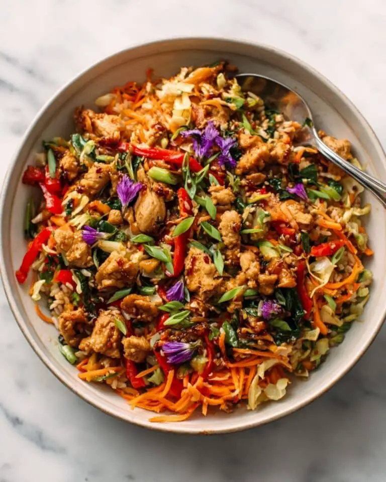 One Skillet Chicken Egg Roll in a Bowl Recipe