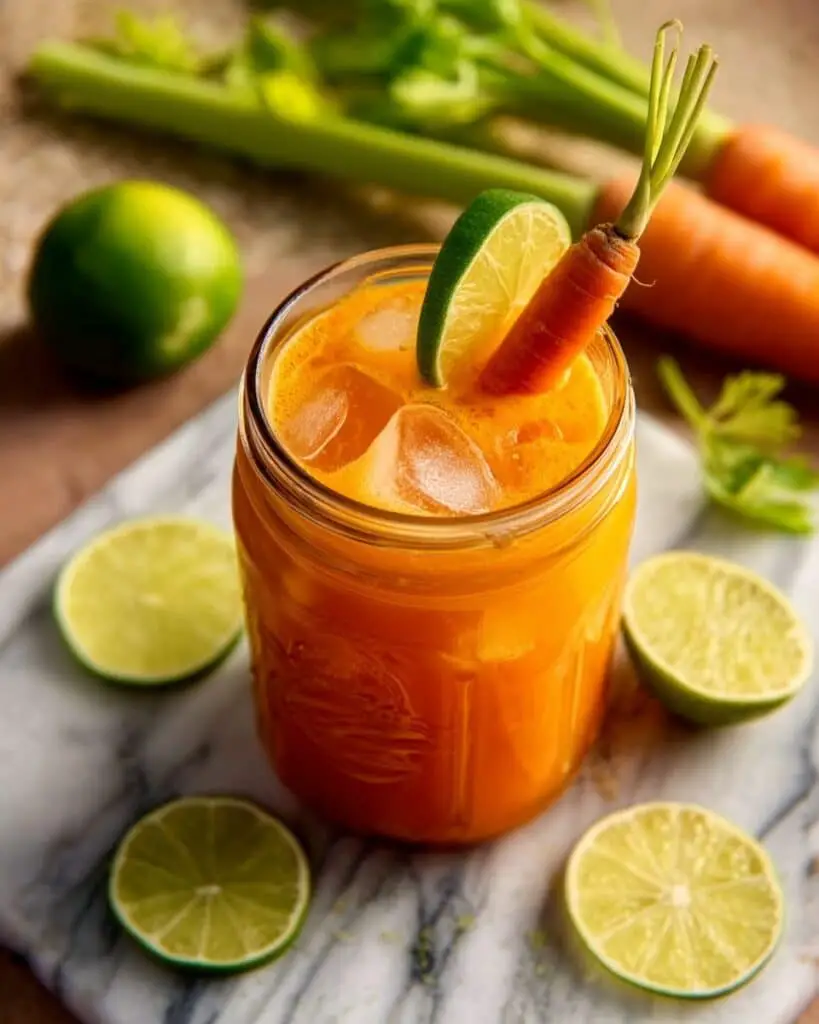 Spicy Carrot Juice Mocktail Recipe