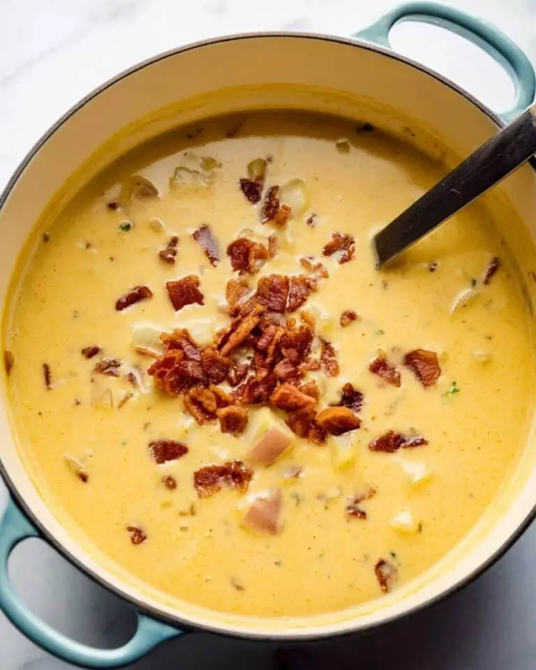 Cheesy Ham and Potato Soup Recipe
