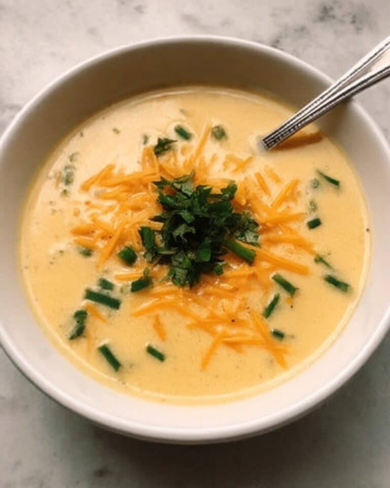 Creamy Cheddar Cheese Soup Recipe