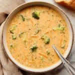 Instant Pot Broccoli Cheddar Soup Recipe