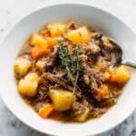 Maple-Dijon Instant Pot Pot Roast with Potatoes Recipe