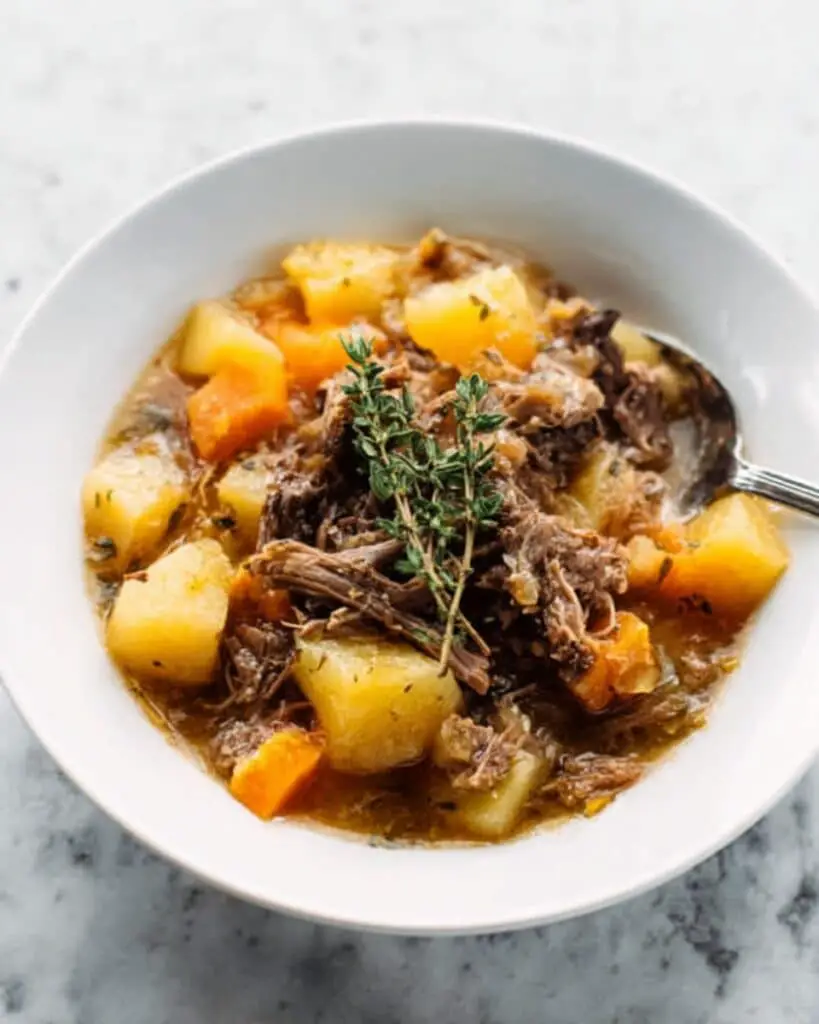 Maple-Dijon Instant Pot Pot Roast with Potatoes Recipe