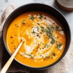 Slow Cooker Carrot Soup with Coconut Milk and Warm Spices Recipe