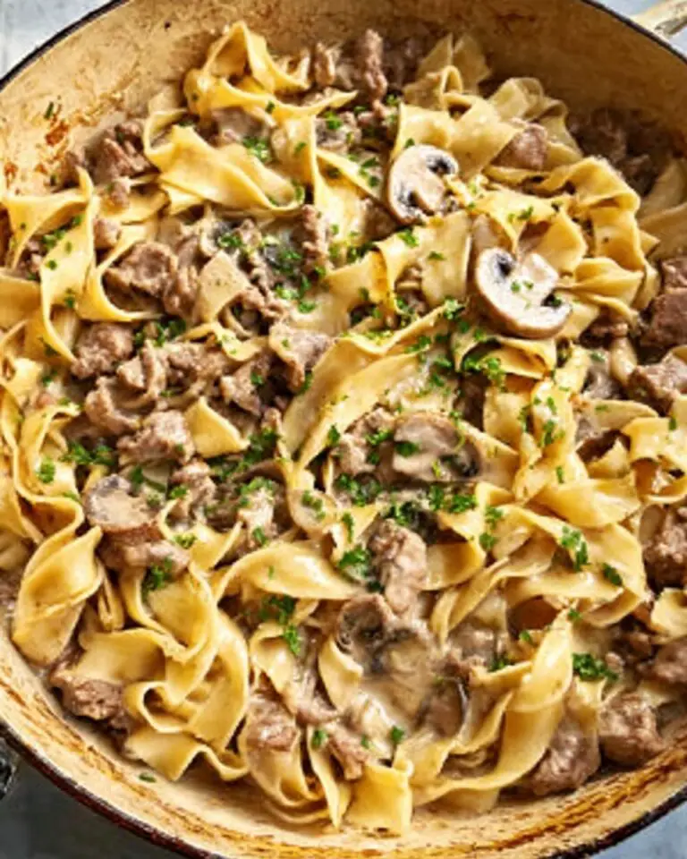 Weeknight Beef Stroganoff with Cremini Mushrooms Recipe