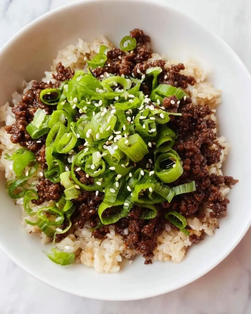 One-Pot Korean-Inspired Beef and Rice Recipe