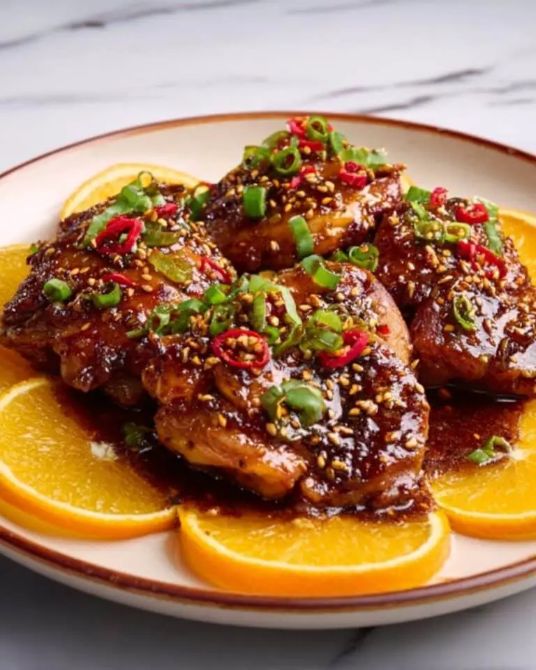 Spicy Orange Glazed Chicken Thighs Recipe