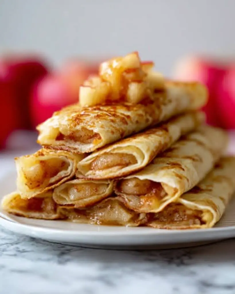 Apple Pie Pancake Rolls Recipe