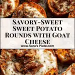 Sweet Potato Rounds with Goat Cheese Recipe