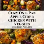 One-Pan Apple Cider Chicken and Brussels Sprouts Recipe