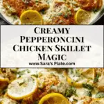 Creamy Pepperoncini Chicken Skillet Recipe