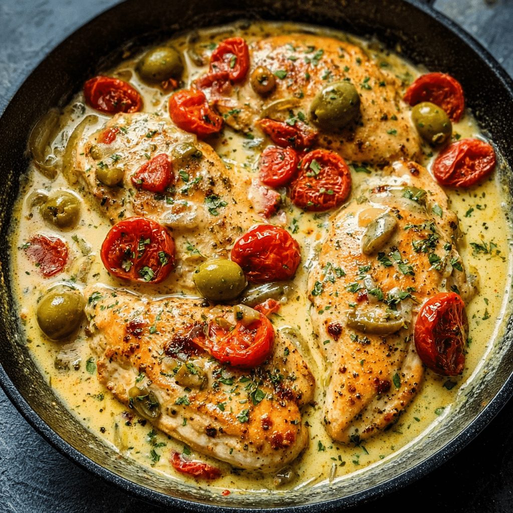 Creamy  Chicken Skillet Recipe - Recipe Image