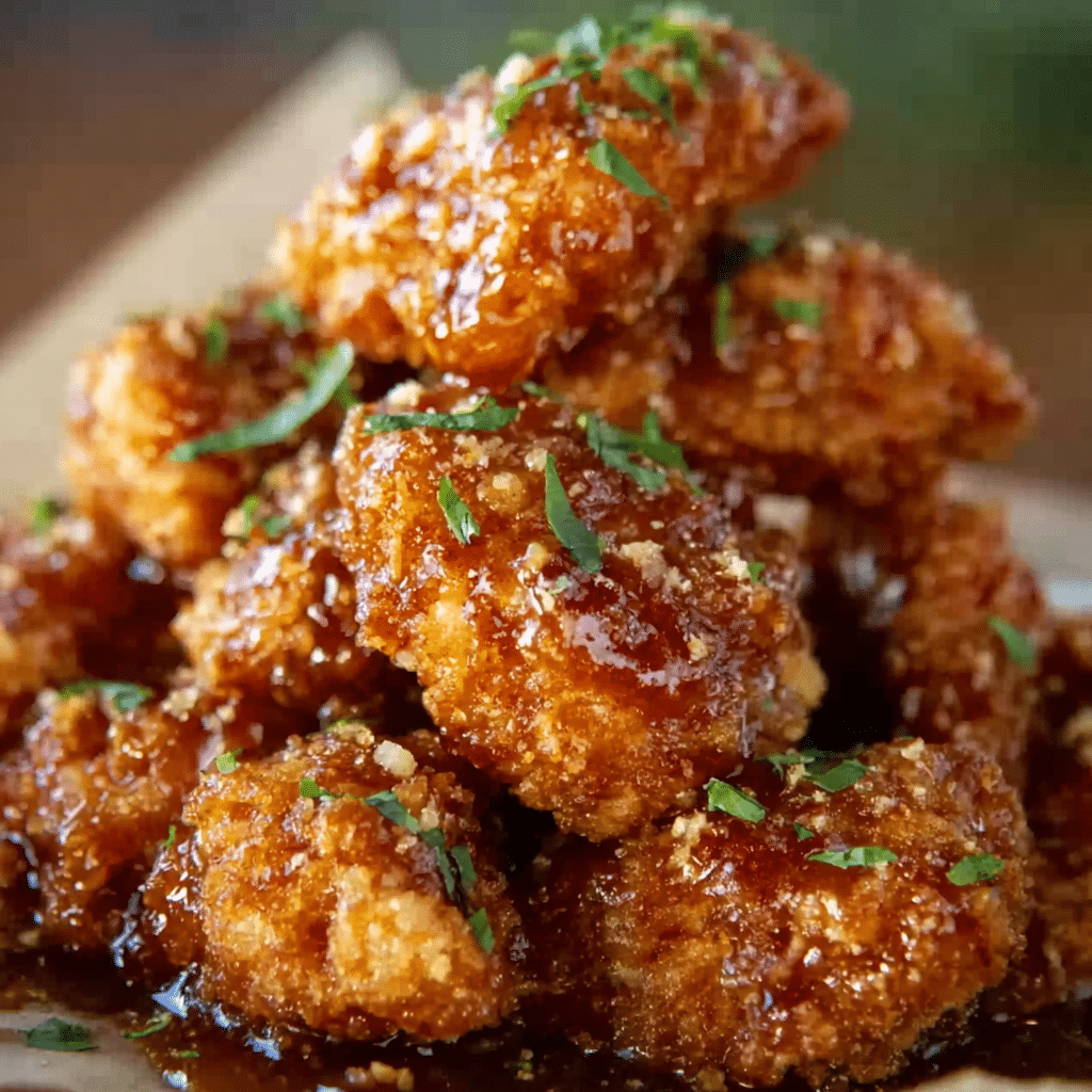 Baked Crunchy Hot Honey Chicken Recipe - Recipe Image