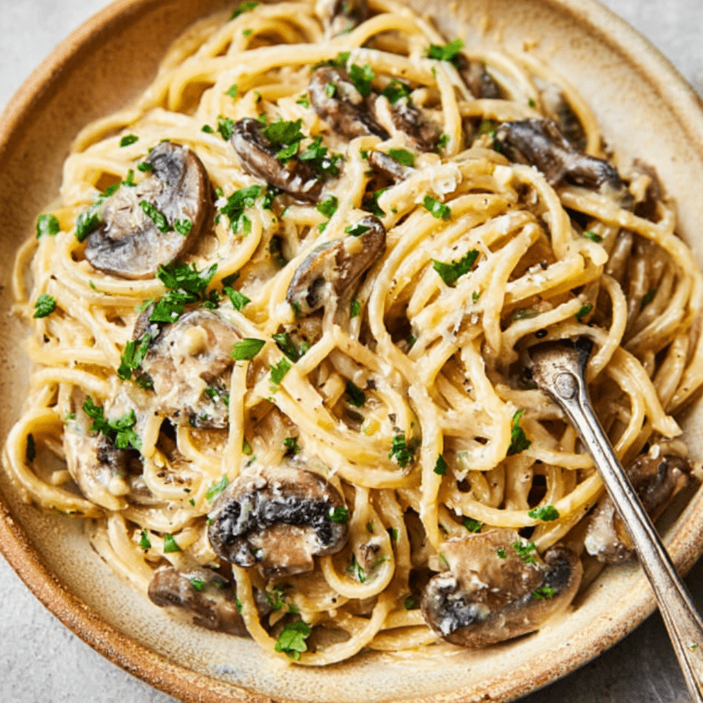 Wild Mushroom and Truffle Oil Pasta Recipe - Recipe Image