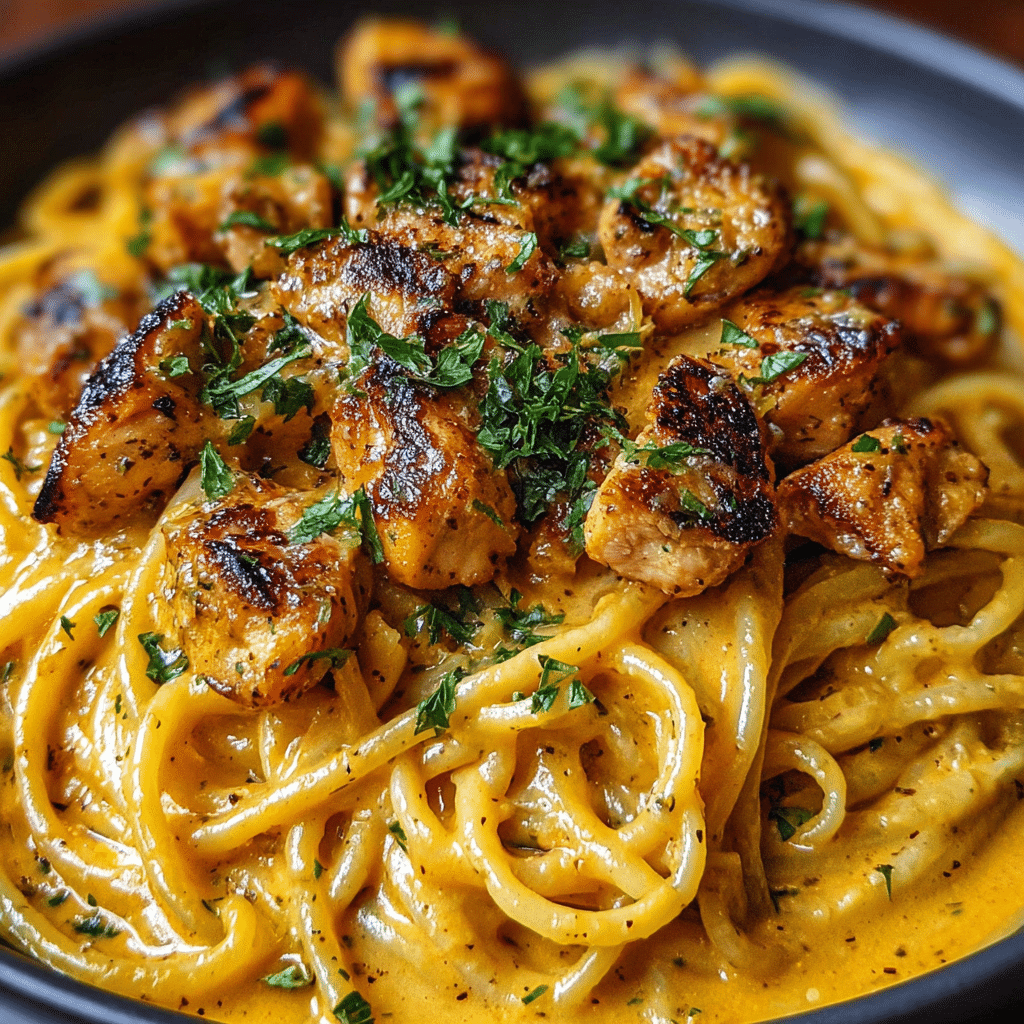 Cowboy Butter Chicken Linguine Recipe - Recipe Image