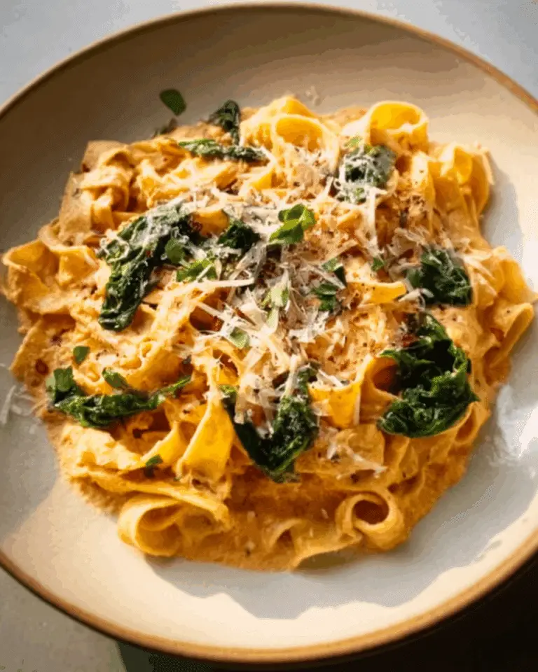 Add spinach and stir until just wilted Recipe