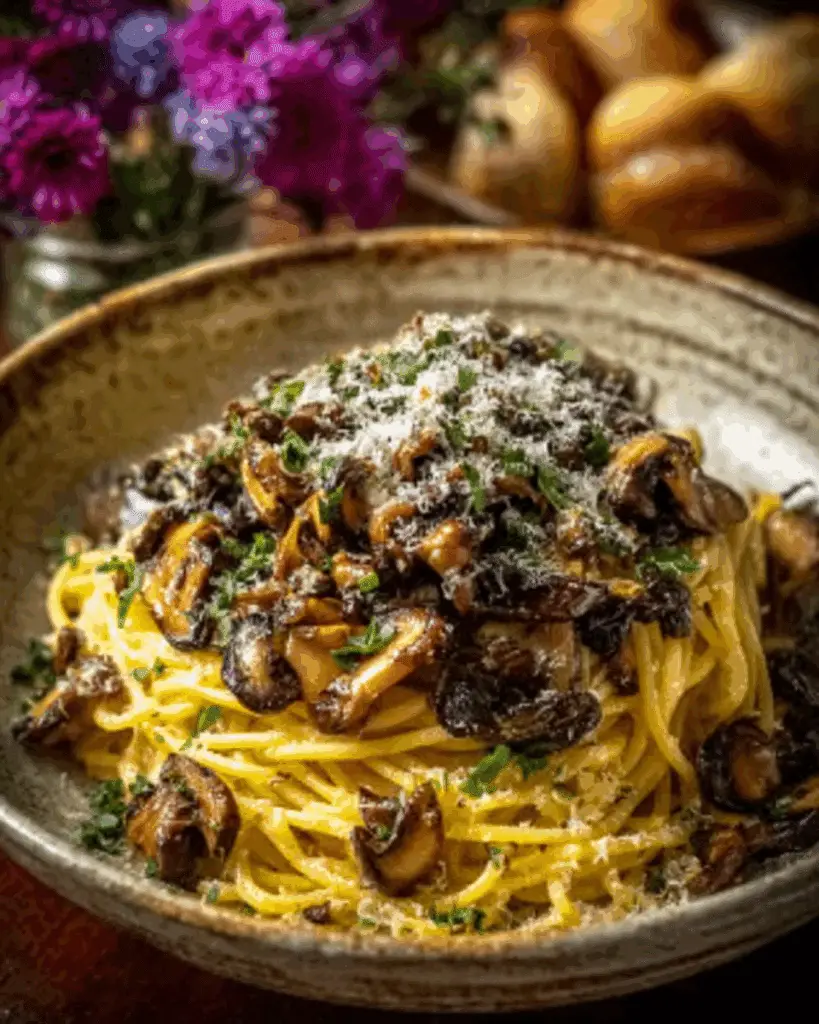 Wild Mushroom and Truffle Oil Pasta Recipe
