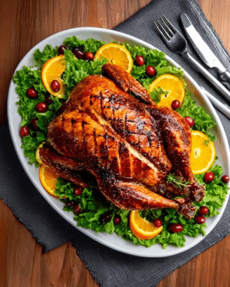 Roasted Duck with Cranberry Orange Glaze Recipe