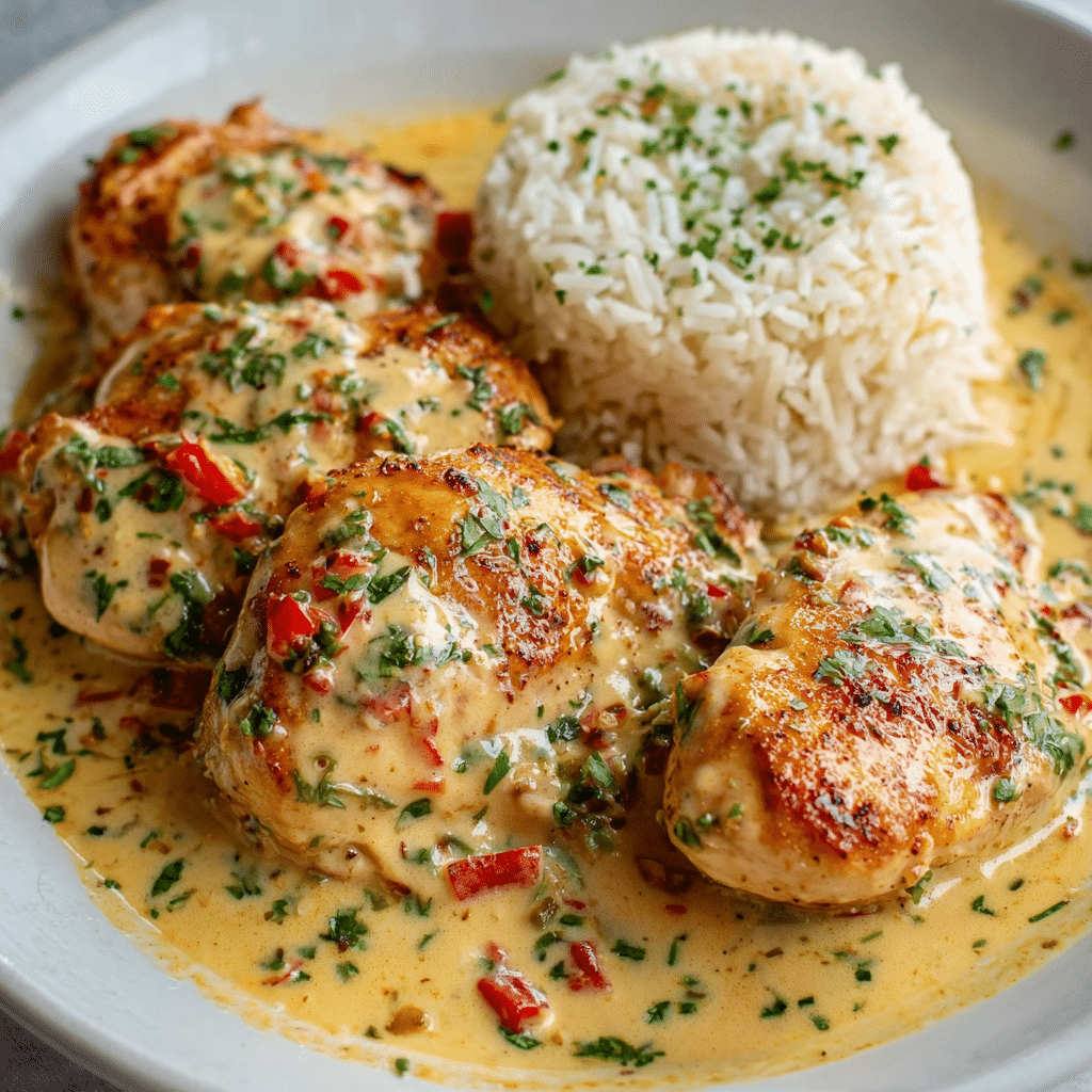 Creamy Pepperoncini Chicken Skillet Recipe - Recipe Image