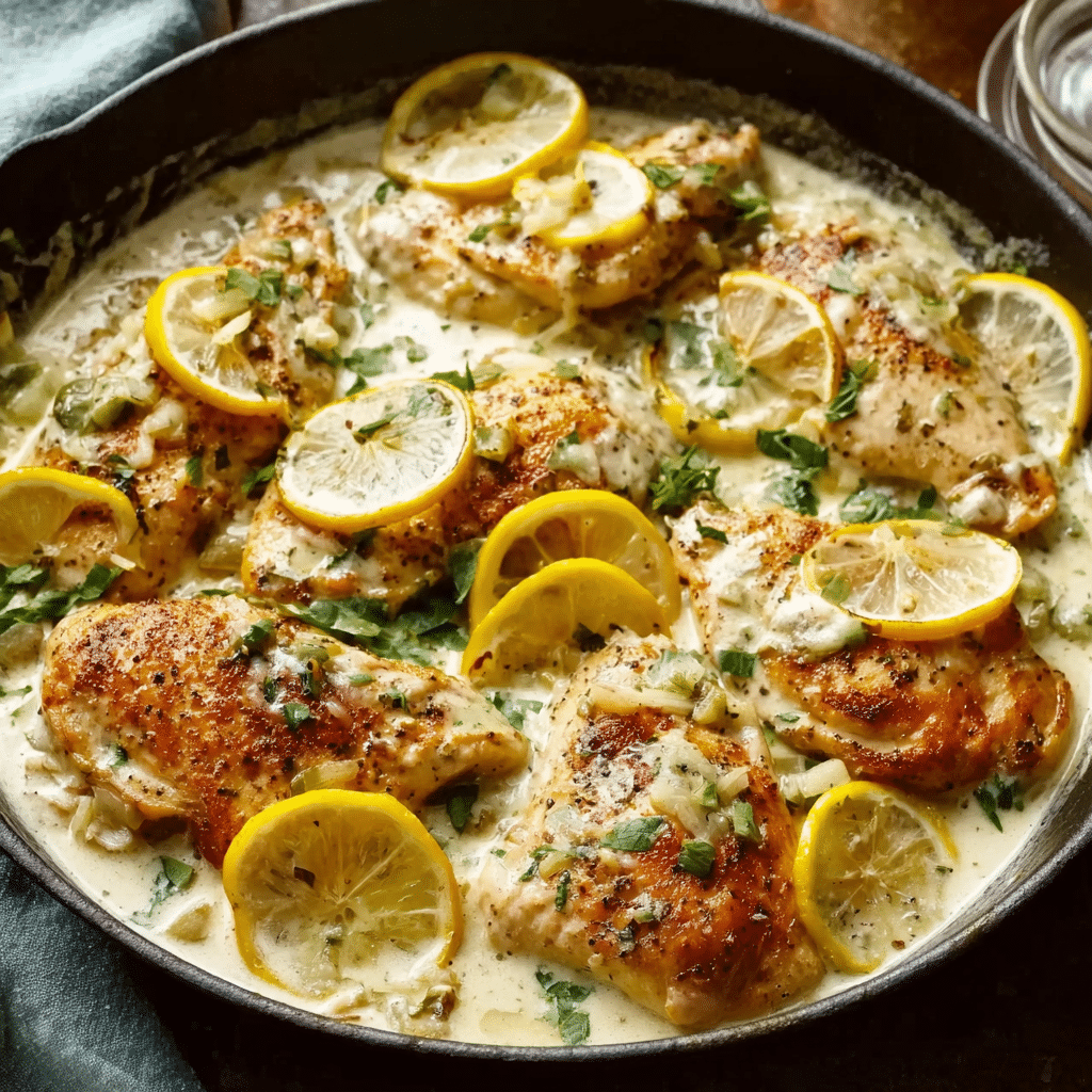 Creamy Pepperoncini Chicken Skillet Recipe - Recipe Image