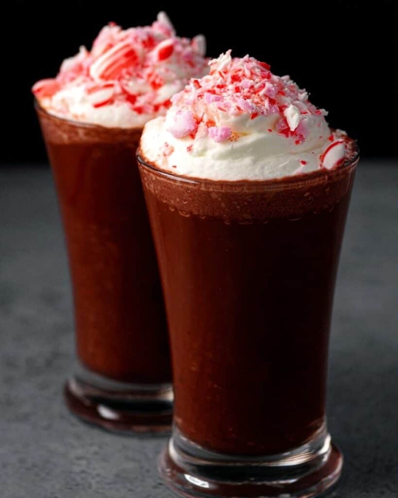 Healthy Vegan Peppermint Hot Chocolate Recipe