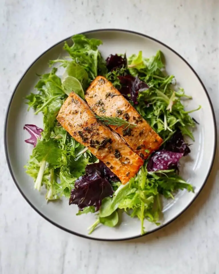 Salmon with Spinach & White Beans Recipe