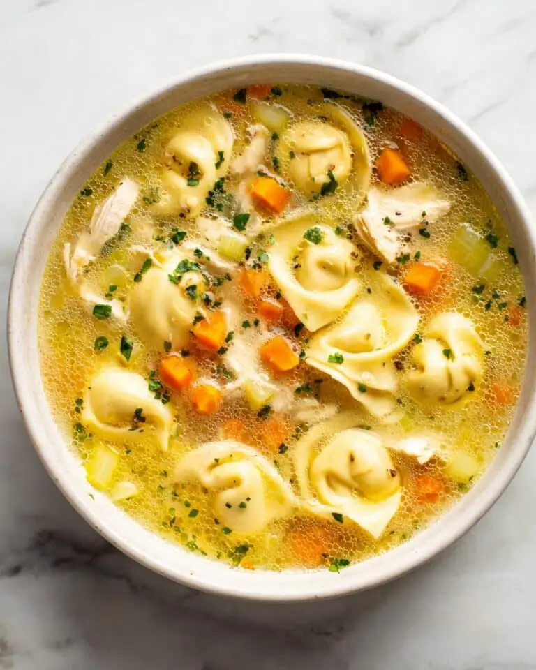Easy Tortellini Soup with Chicken Broth Recipe