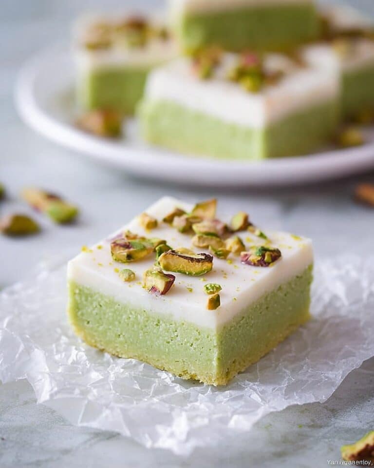 Pistachio Sugar Cookie Squares Recipe