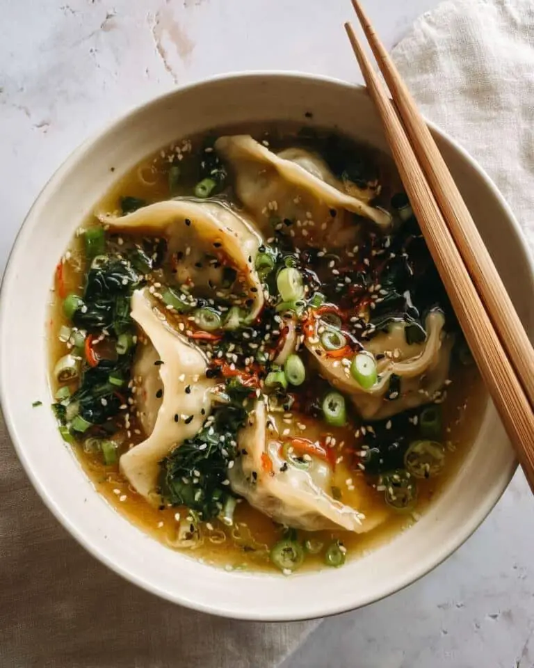 15-Minute Miso Dumpling Soup Recipe