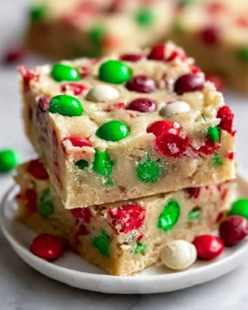 Sheet Pan M&M Chocolate Holiday Bars Recipe