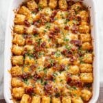 Ham and Cheese Breakfast Casserole with Tater Tots Recipe