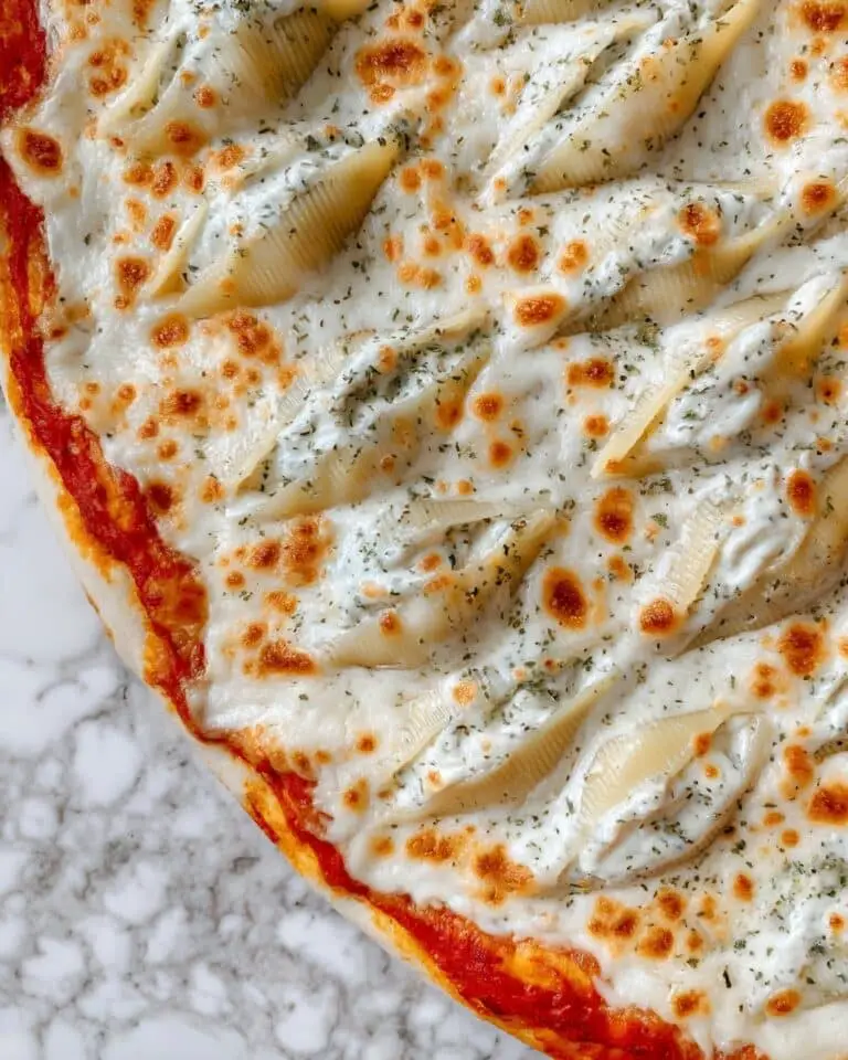 Cheesy Spinach Stuffed Shells Baked Pasta Recipe