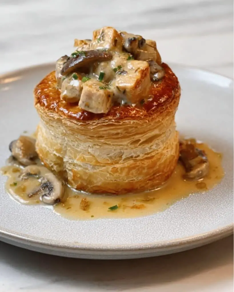 Vol-Au-Vent: Elegant French Puff Pastry Shells Filled with Creamy Savory Fillings Recipe