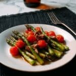 Roasted Asparagus and Cherry Tomatoes with Balsamic Glaze Recipe