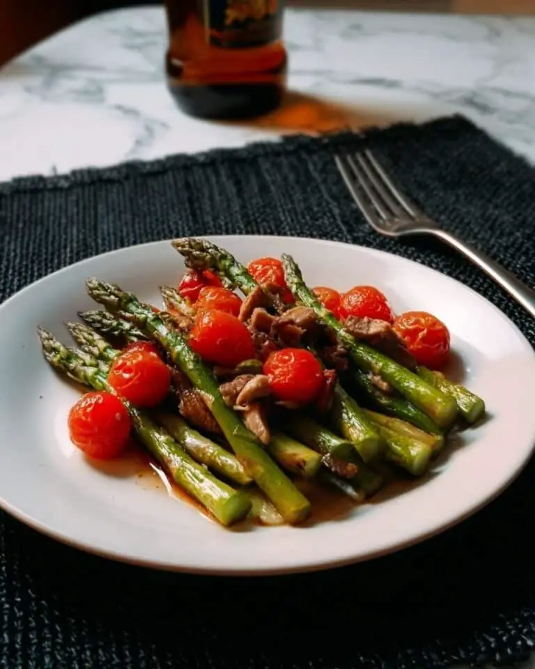 Roasted Asparagus and Cherry Tomatoes with Balsamic Glaze Recipe