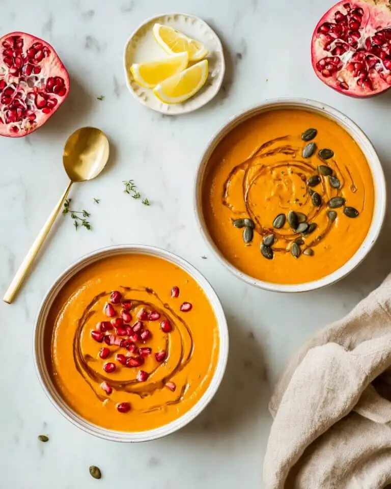 Creamy Vegan Sweet Potato Soup with Warm Spices Recipe