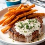 Sage Beef Chops with Cider Pan Gravy Recipe