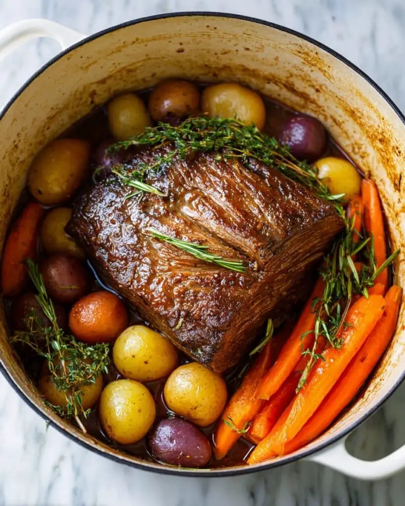 Classic Roast Beef with Garlic, Herbs, and Spices Recipe