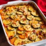 Meaty Zucchini Casserole With Ground Beef Recipe