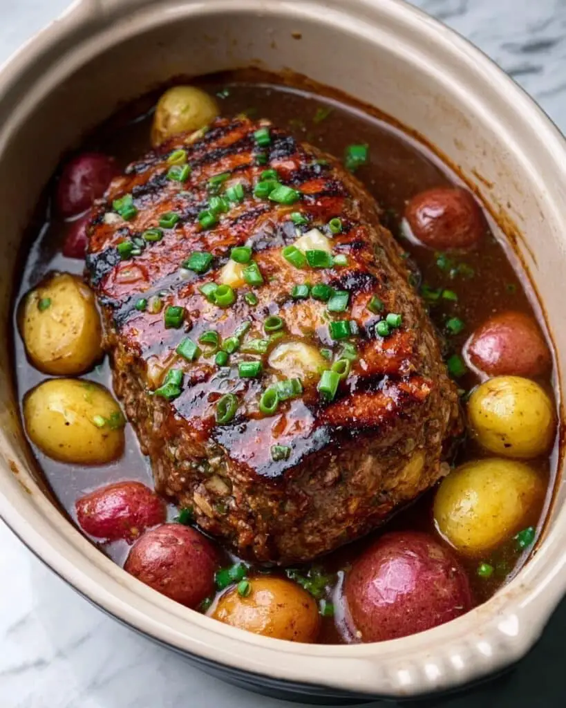 Slow Cooker Ribeye Steak with Garlic and Herbs Recipe