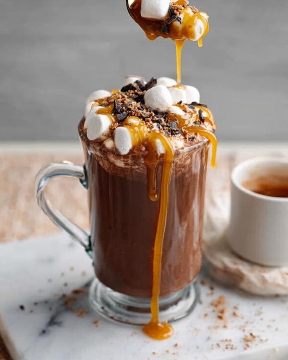 Slow Cooker Salted Caramel Hot Chocolate Recipe