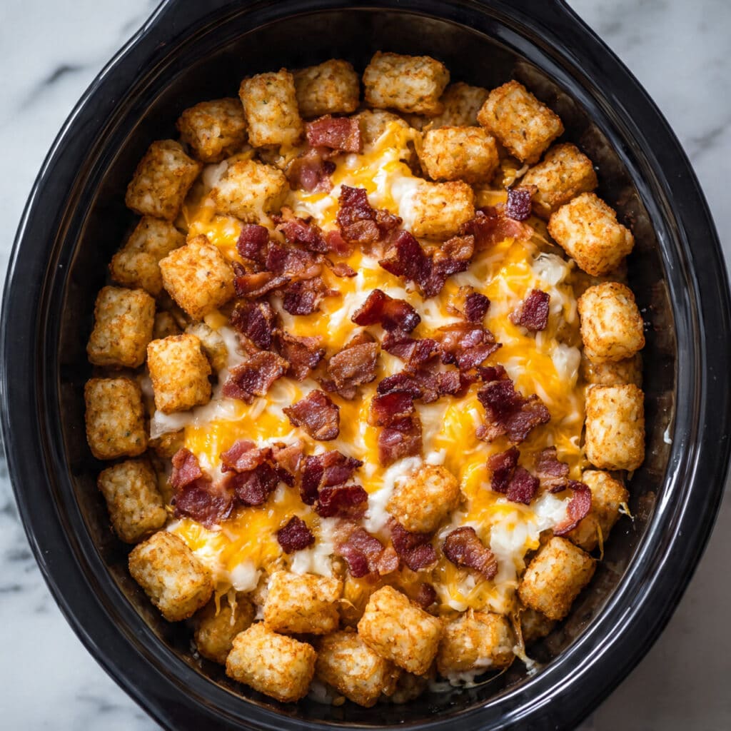 Slow Cooker Tater Tot Casserole Recipe