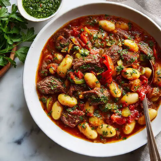 Italian Sausage and White Bean Stew Recipe - Recipe Image