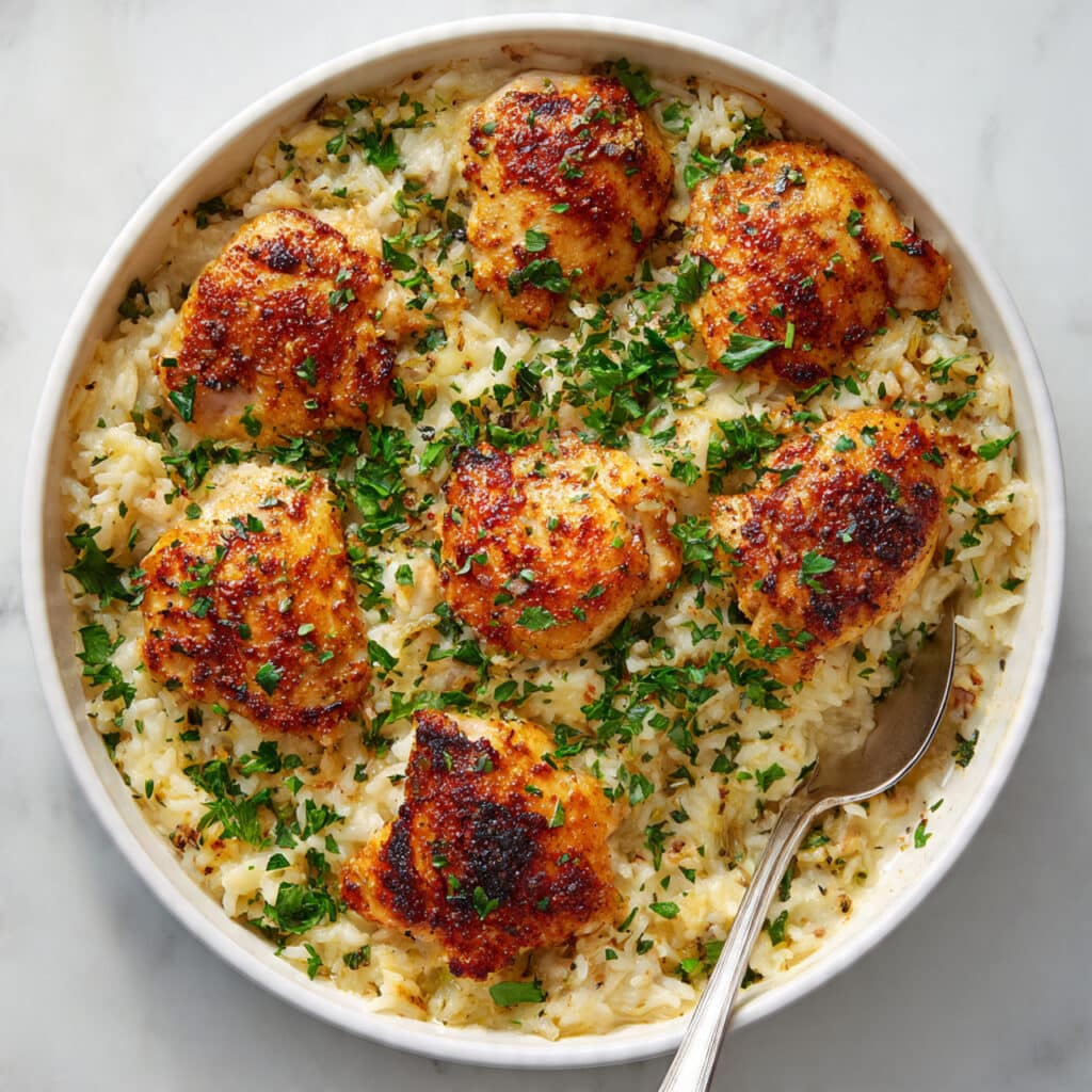 One-Pot Creamy Chicken and Rice Recipe