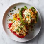 Stuffed Bell Peppers with Ground Beef, Rice, and Tomato Sauce Recipe