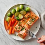 Maple Glazed Salmon with Roasted Veggies Recipe
