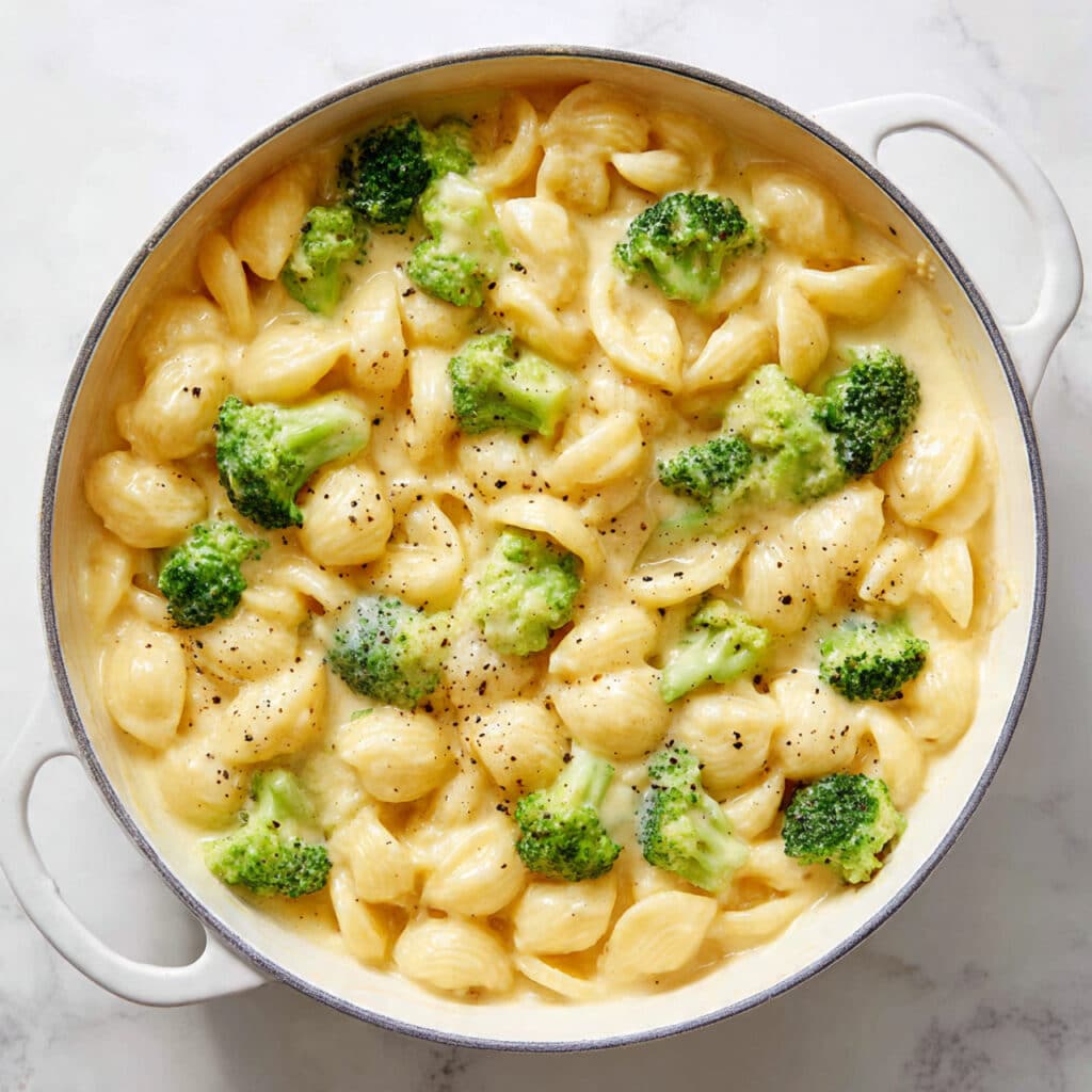 Creamy Broccoli Cheddar Pasta Recipe