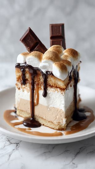 S’mores Cheesecake Bars Recipe