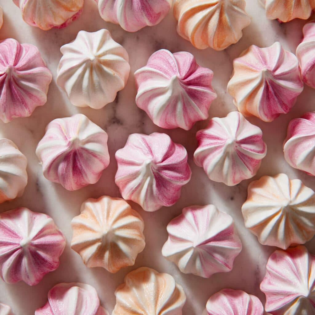 Pink Meringue Kisses Recipe