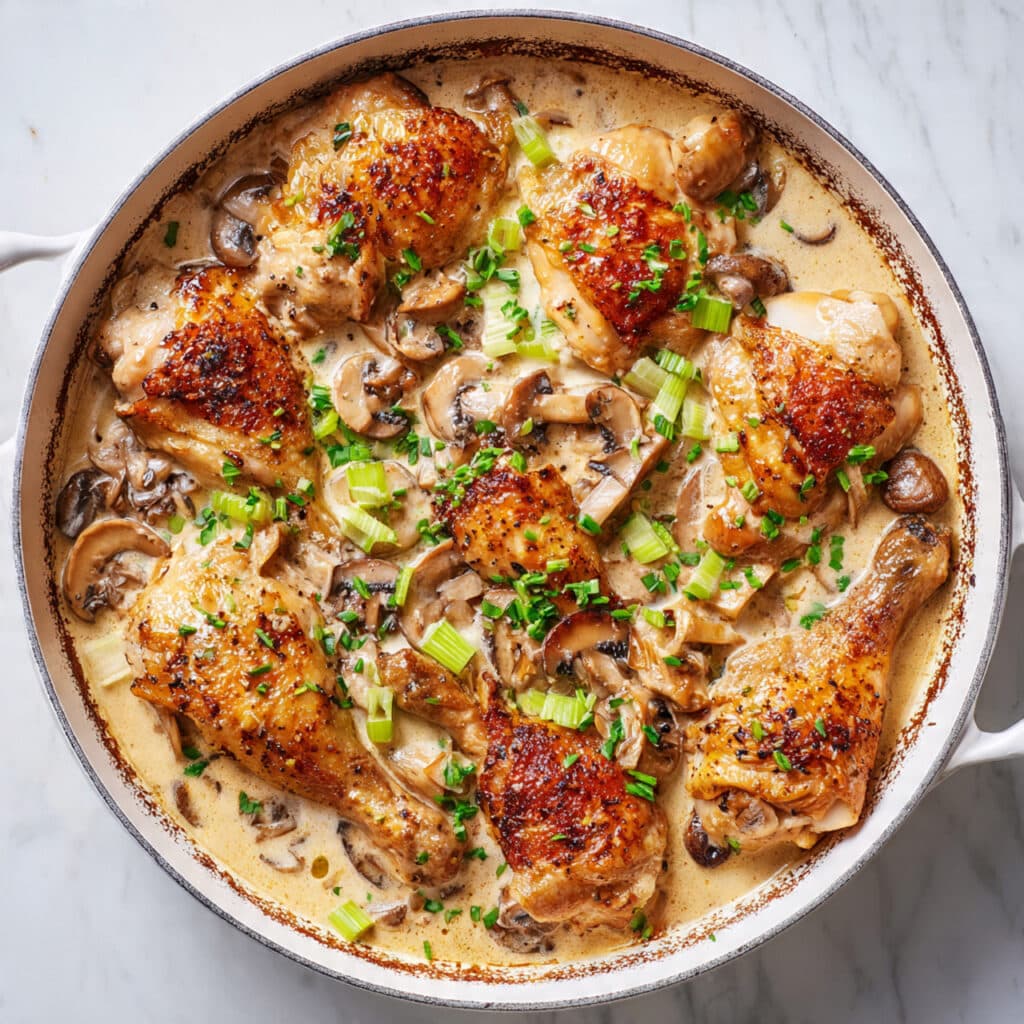 French Chicken Casserole à la Normande Recipe